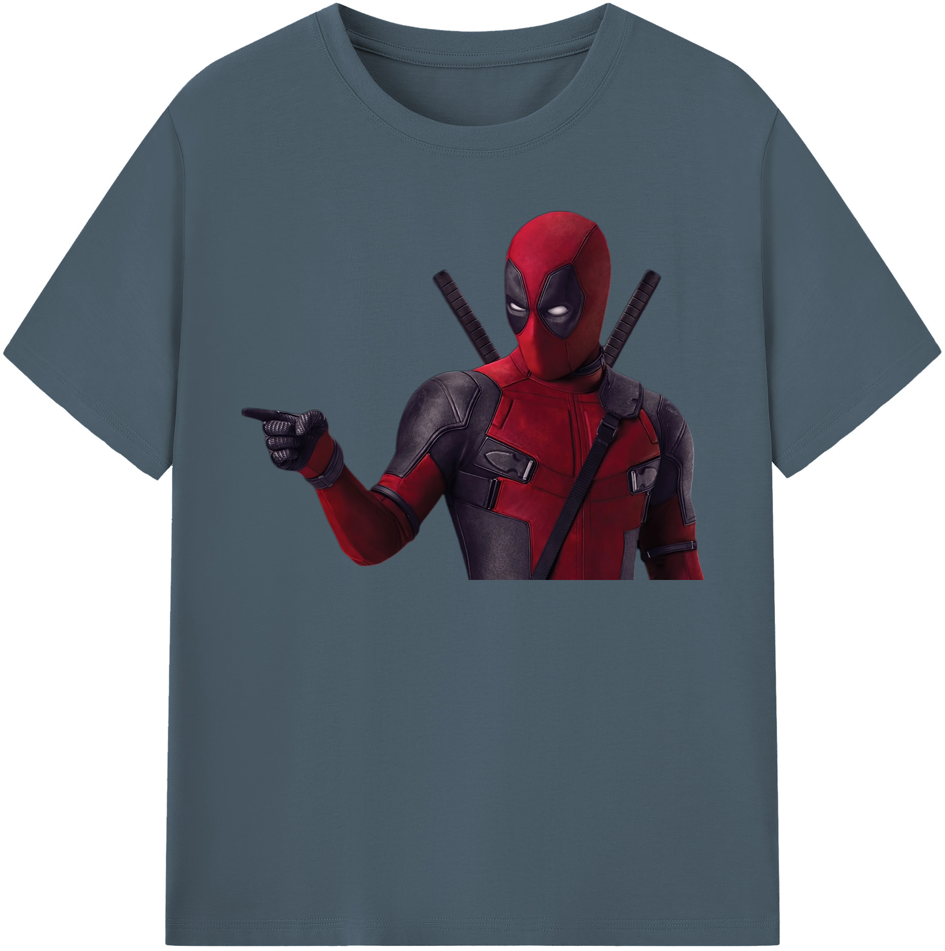 （画像用） Deadpool デッドプール 綿100％半袖Tシャツ（フロントプリント）